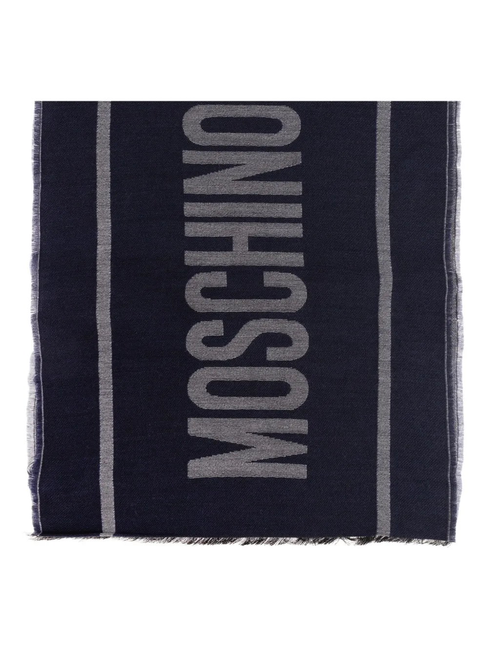 

Шарф с логотипом Moschino, синий