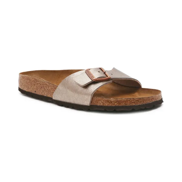 Тапочки Madrid bf с добавлением кожи Birkenstock, металлический