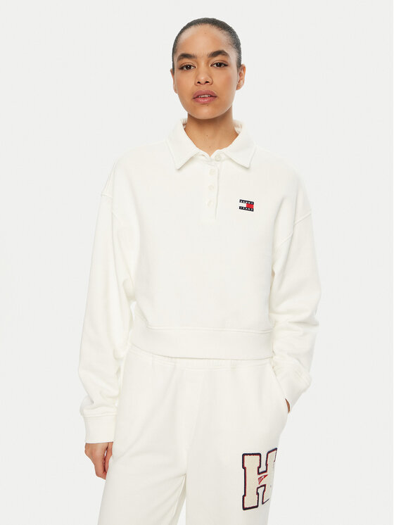 

Свободный крой толстовки DW0DW19409 Tommy Jeans, белый