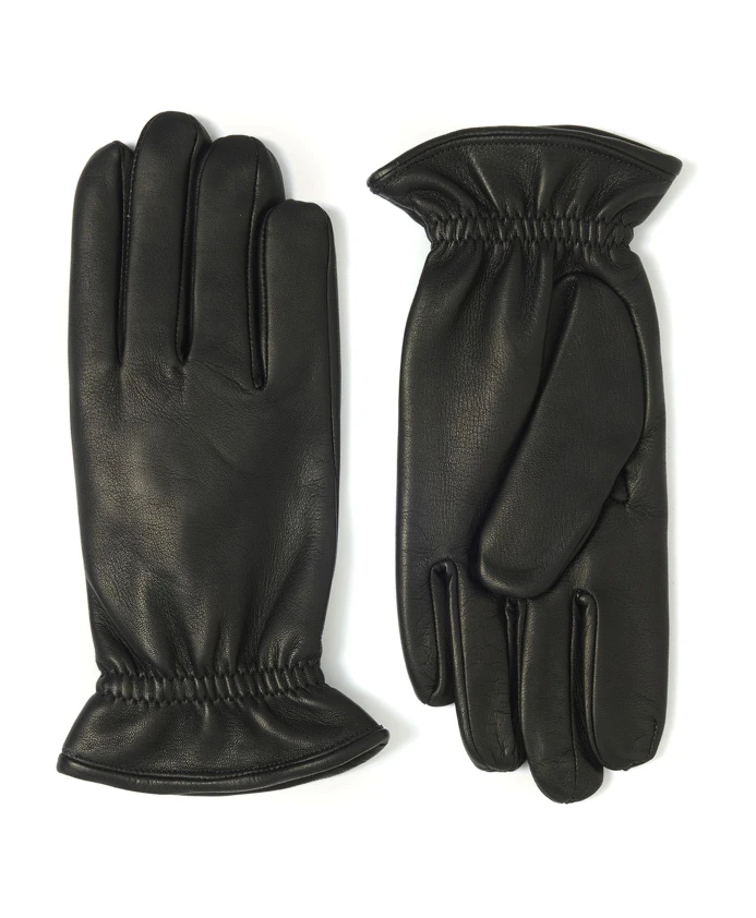 

Перчатки из кожи наппа с хлопьями Orciani, черный