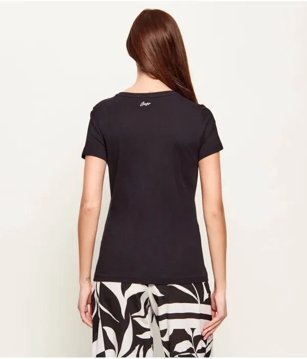 Футболка C_Elove_4 slim fit Boss Orange, черный — фото 3