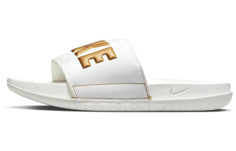 Шлепанцы и сланцы Nike Offcourt Slide 'Summit White Metallic Gold' Women's