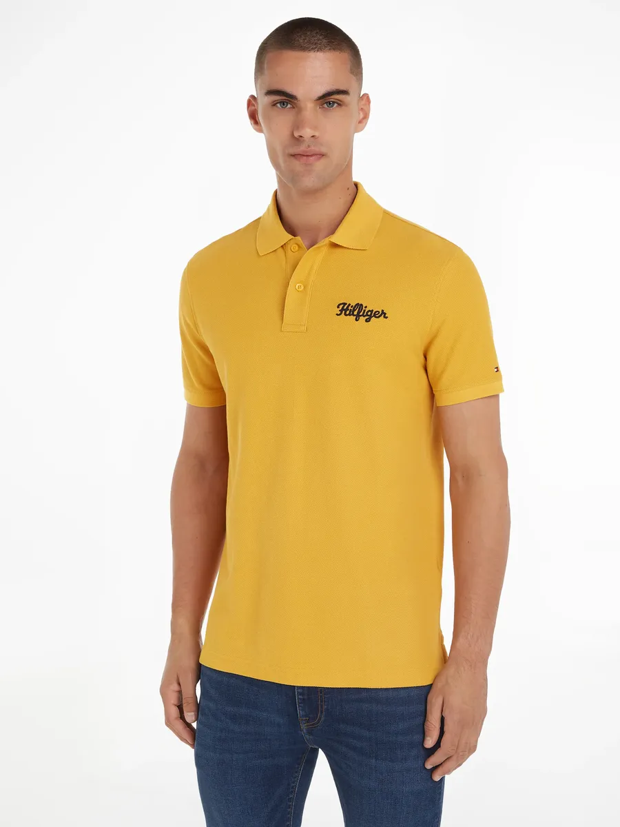 

Рубашка-поло Tommy Hilfiger "HILFIGER CHAINSTITCH REG POLO", желтый