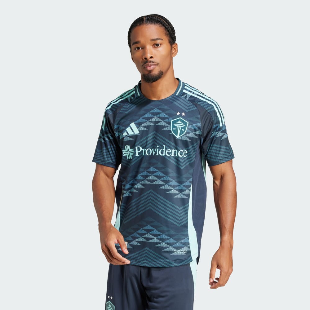 

Джерси Adidas Seattle Sounders FC 25/26 Away Authentic Jersey, цвет Aurora Ink