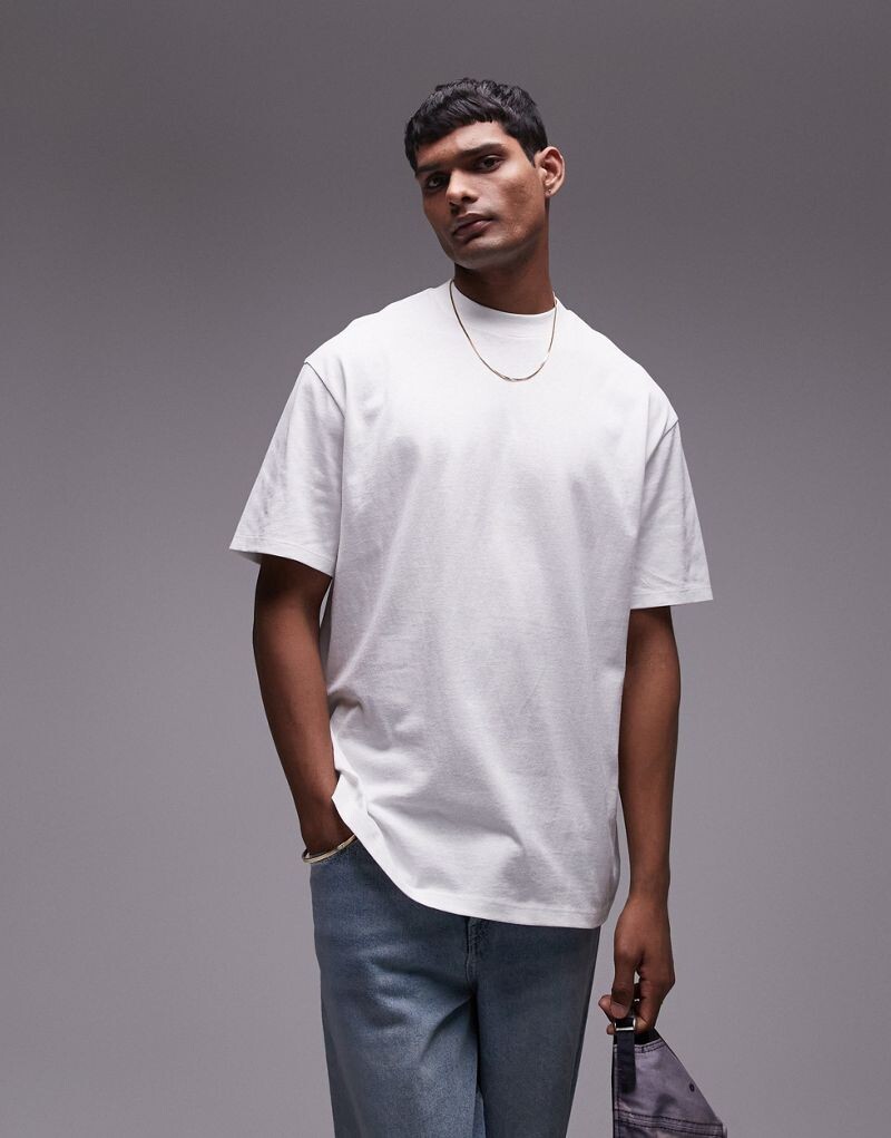 

Белая футболка оверсайз Topman