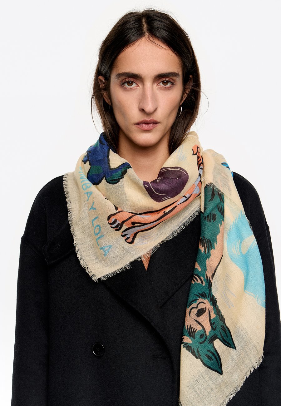 

Шарф Bimba Y Lola ANIMALES ENCAJADOS, Vainilla/Light Yellow