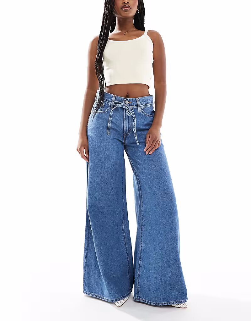 

Джинсы Levi's XL super wide fit средне-синего цвета