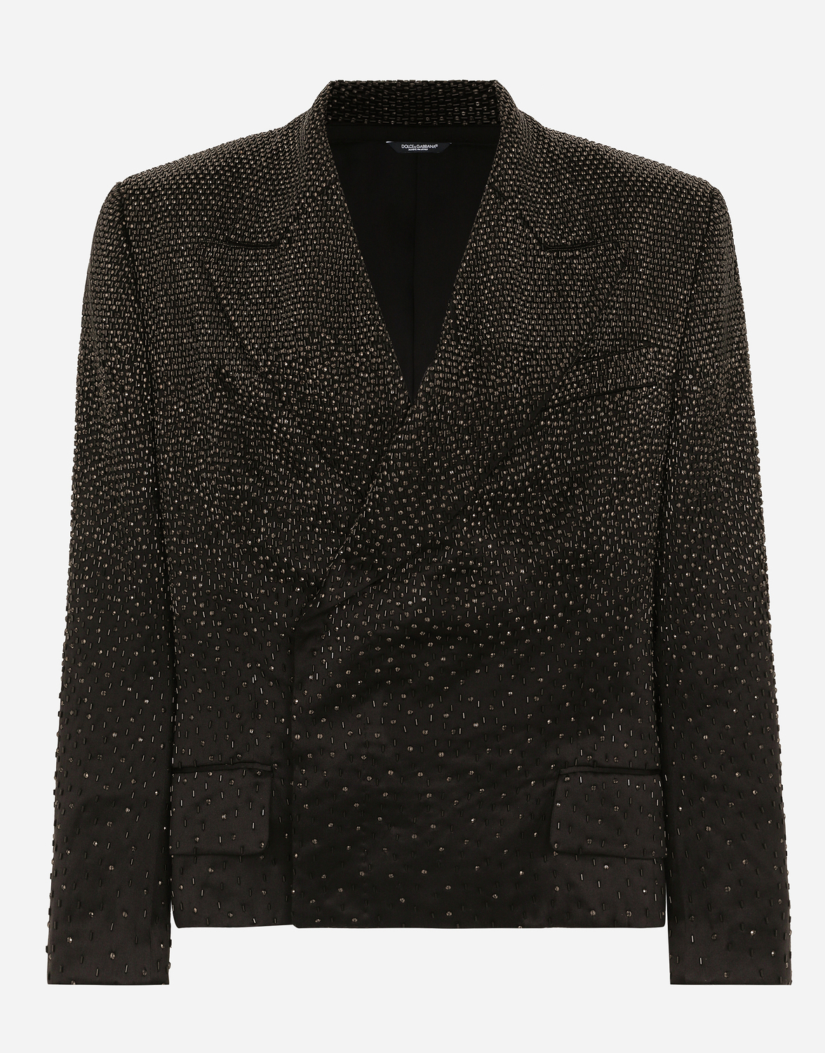 

Двубортный пиджак силуэта "сицилия" из вышитого сатина Dolce & Gabbana, мультиколор