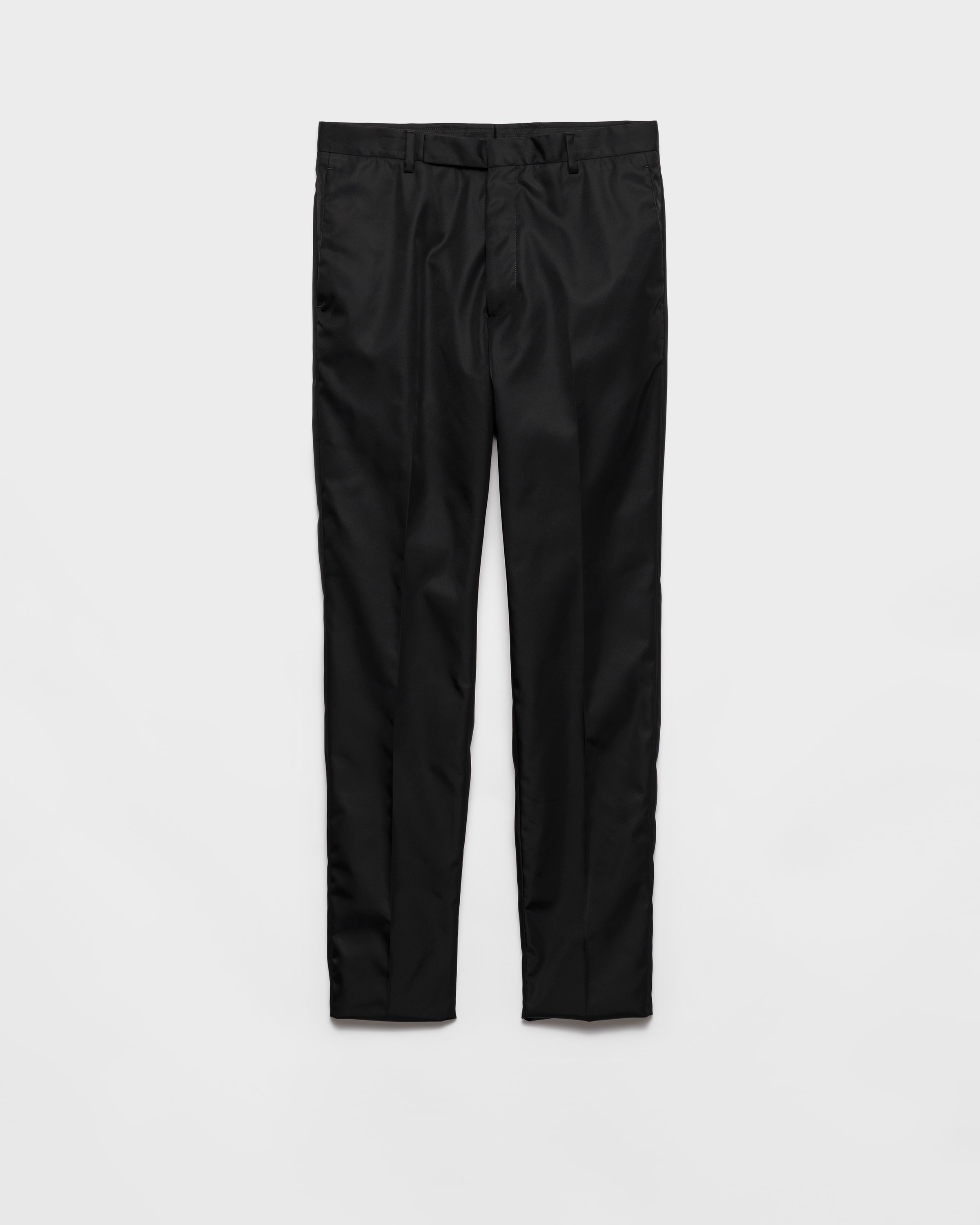 

Брюки из переработанного нейлона Prada, черный