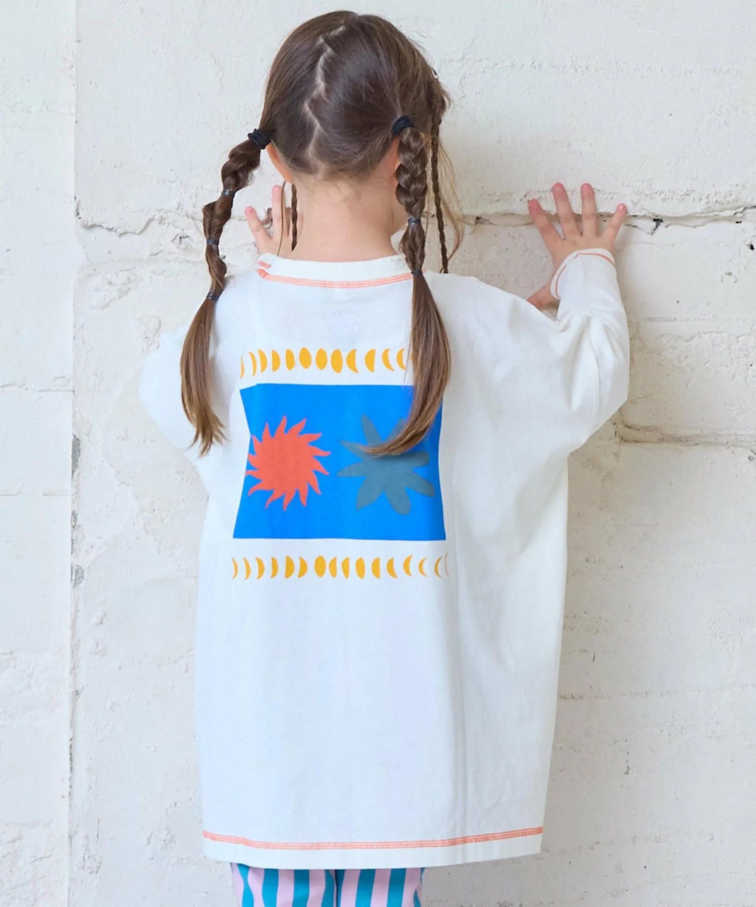 Хлопок из США, футболка Zengo Print Big Long Tee с принтом, большой размер. Life Support Products, white — фото 4