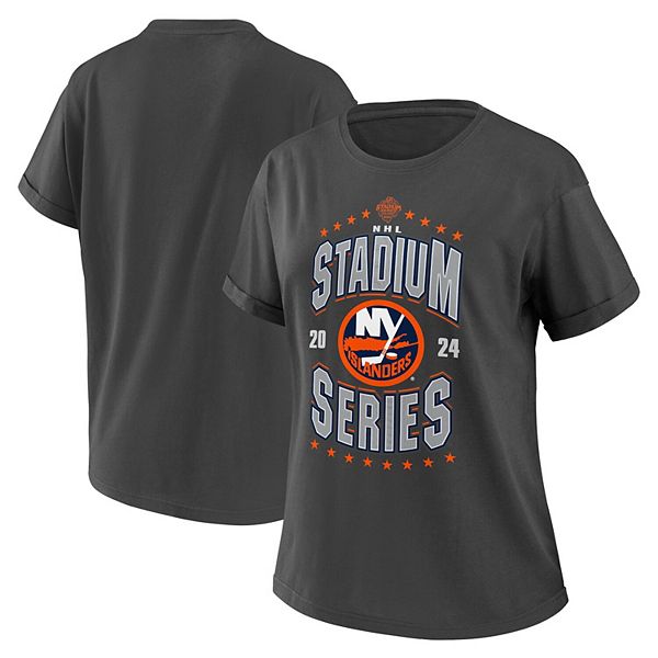 

Женская футболка boyfriend New York Islanders 2024 NHL Stadium Series charcoal Wear By Erin Andrews, Черный, Женская футболка boyfriend New York Islanders 2024 NHL Stadium Series charcoal Wear By Erin Andrews