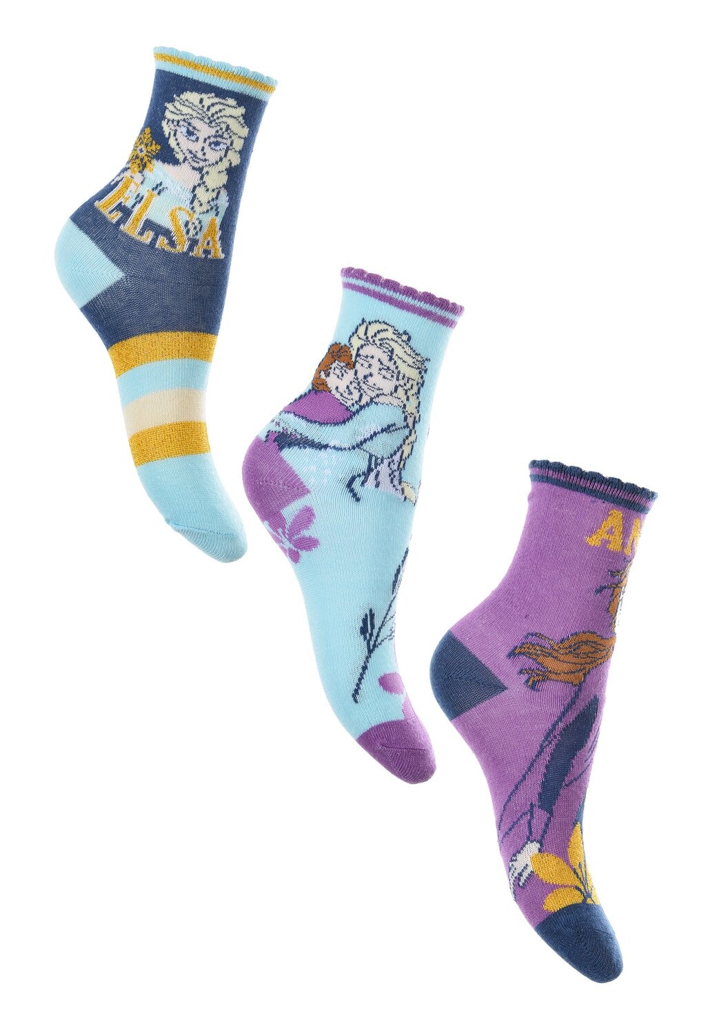 

Носки ANNA ELSA 3ER PACK Disney FROZEN, цвет mehrfarbig