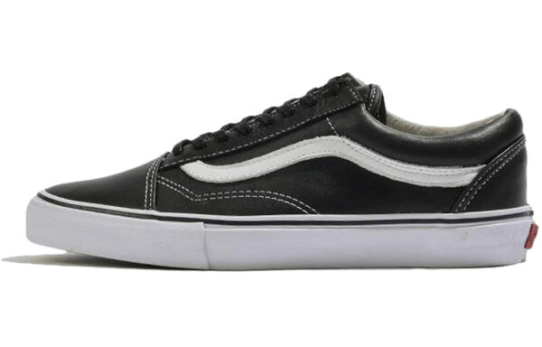 Кроссовки vault old skool vlt lx leather black/white Vans, черный — фото 2