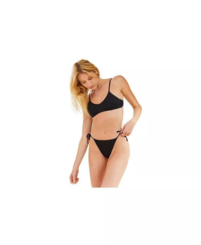 

Flirtt Женский однотонный бюстгальтер-бикини с бралеттом Gottex, черный