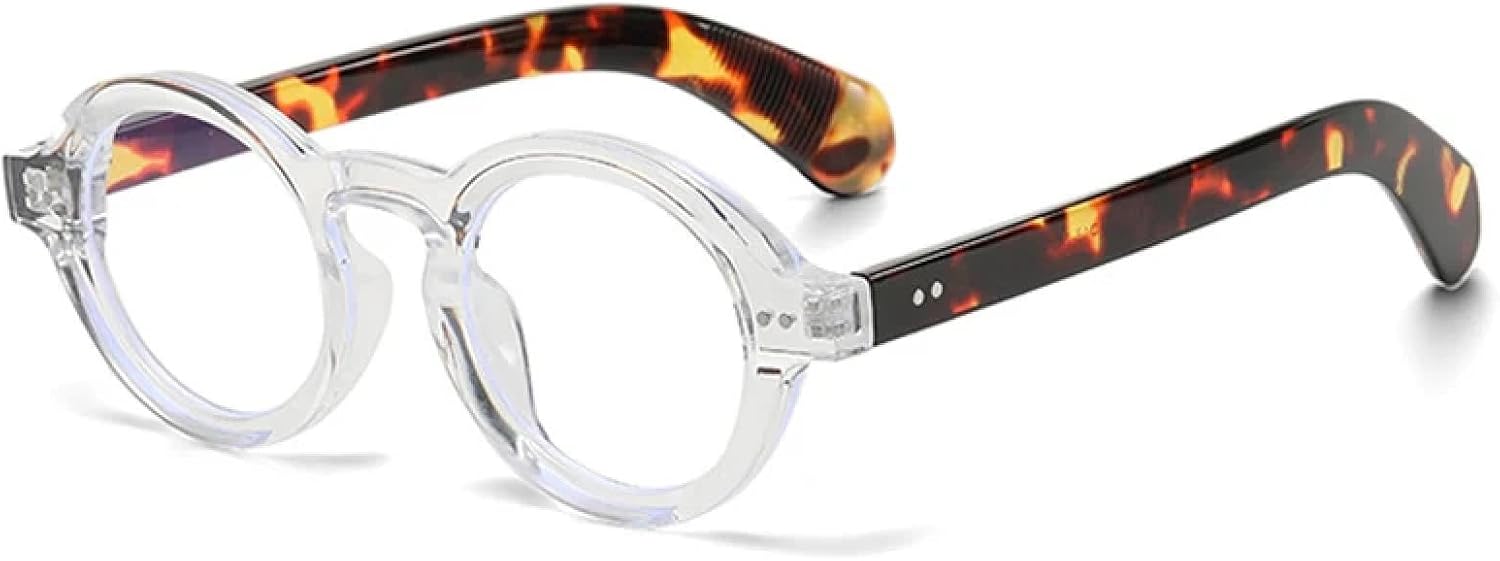 

Солнцезащитные очки с защитой от УФ-излучения UV400 | Круглые женские очки с заклепками, мужские очки с игрой слов, для занятий спортом на открытом воздухе и вождения DSVIGF, Transparent Leopard