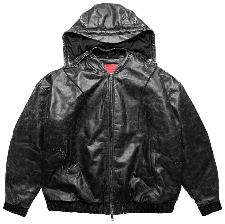 

Куртка KUSIKOHC Leather Bomber Jacket 'Black', черный