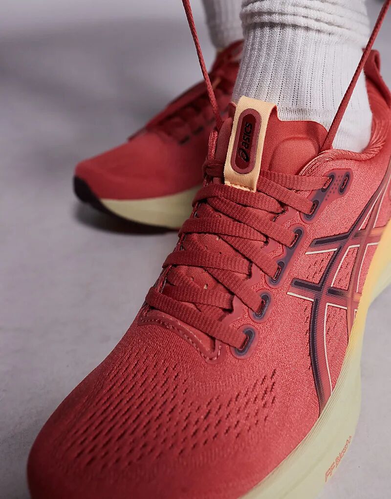 Кроссовки для бега Asics Gel-Kayano 32 темно-розового цвета — фото 3
