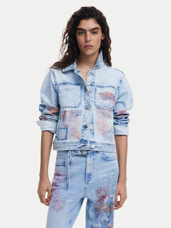 

Джинсовая куртка обычного кроя Los Angeles 25SWED03 Desigual, синий