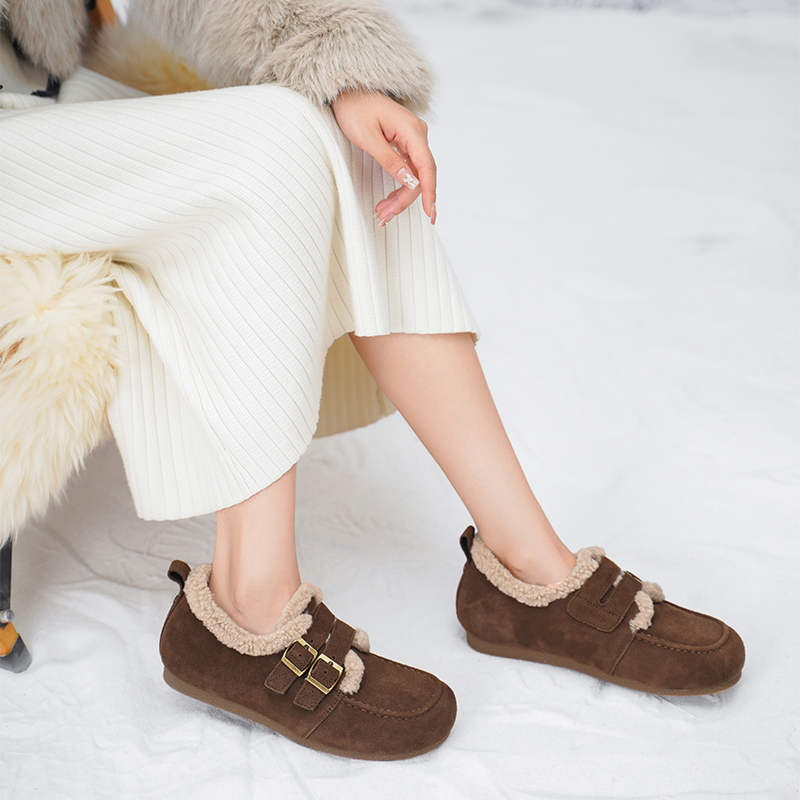 Кроссовки Casual низкие Unisex на подкладке из коровьей спилковой кожи SAFIYA, 20 coffee — фото 3