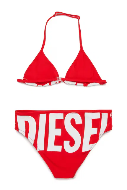 Купальник двучастный с логотипом MIDDY SWIMSUIT Diesel, красный — фото 2