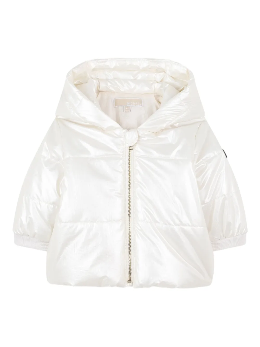 

Пуховик с капюшоном Michael Kors Kids, нейтральный