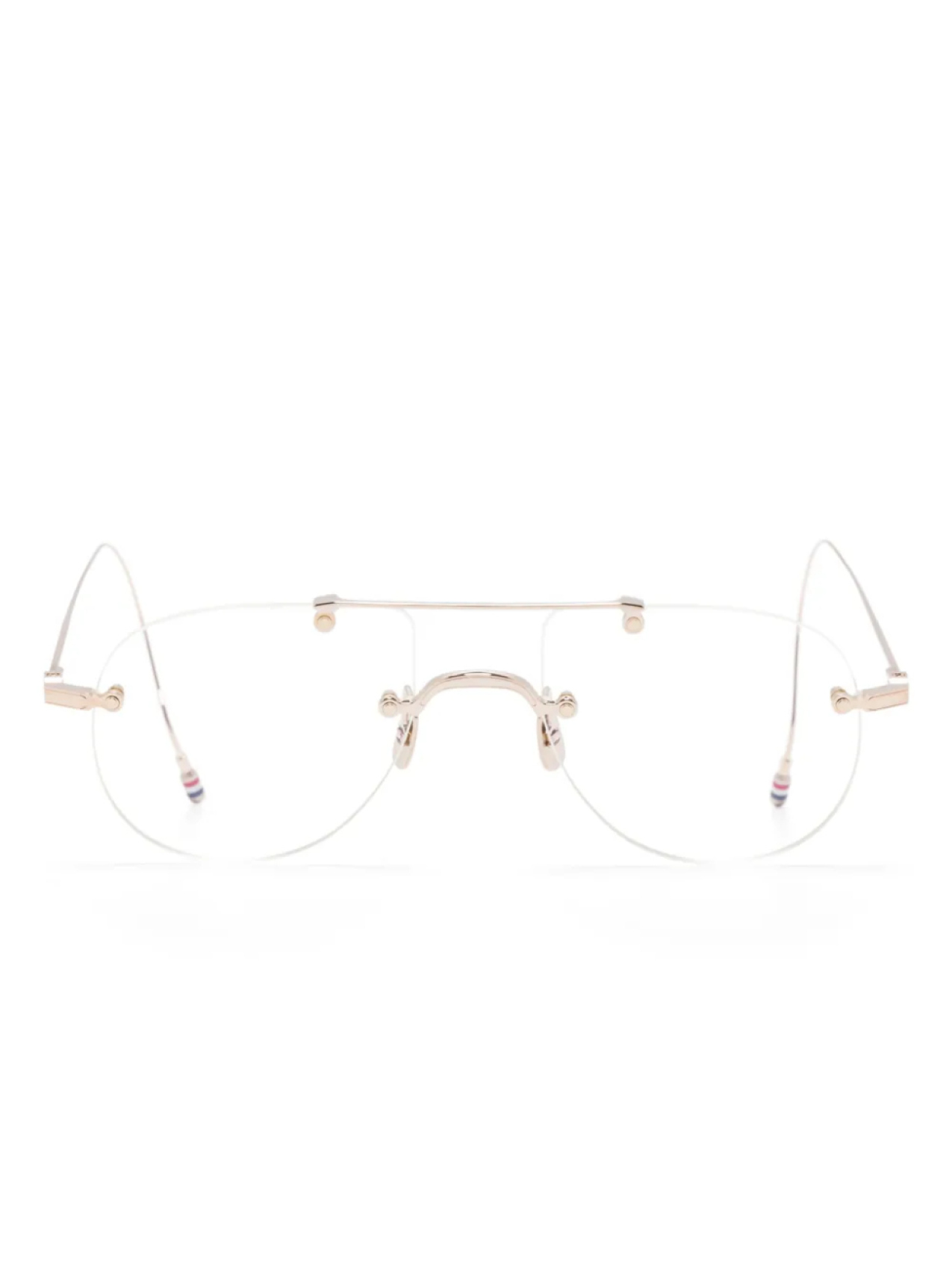 

Thom Browne Eyewear очки-навигаторы, золотой