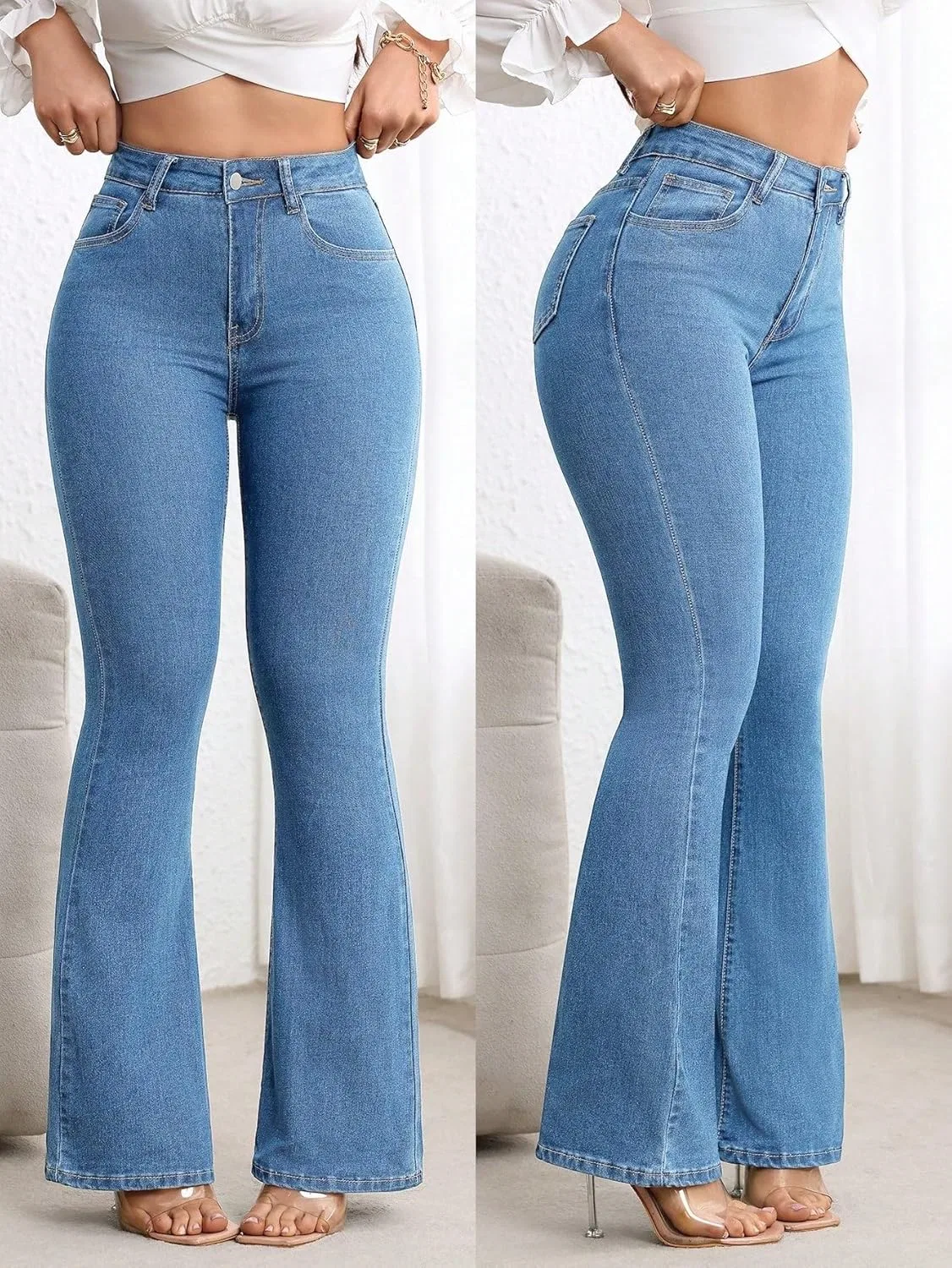 Джинсы mid rise, Medium Wash — фото 3