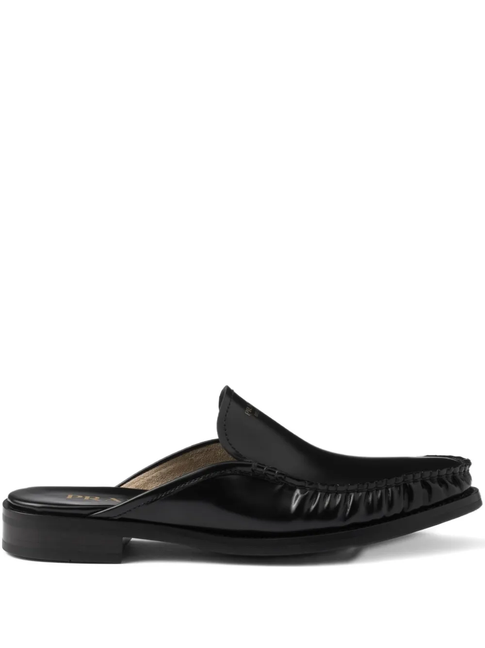 Кожаные мюли Prada, черный