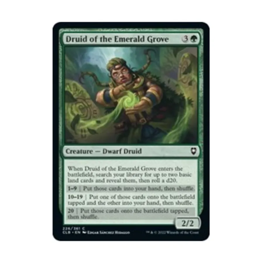 

CCG Друид Изумрудной рощи (С) (фольга), MTG - Commander Legends - Battle for Baldur's Gate
