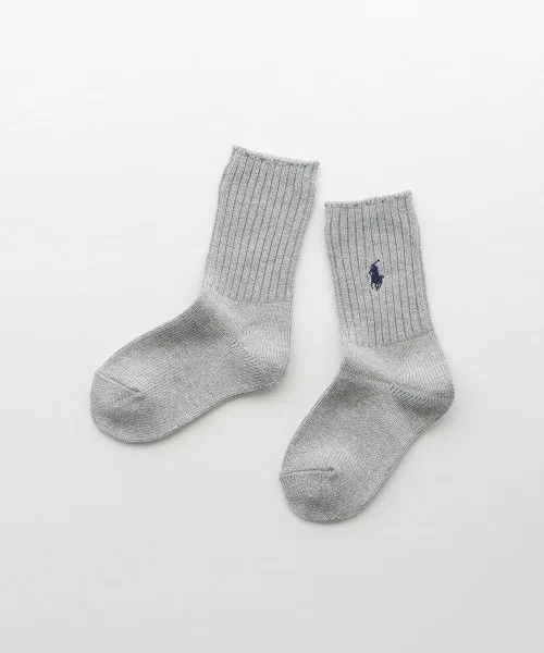 Носки детские с вышивкой Polo Ralph Lauren, серые