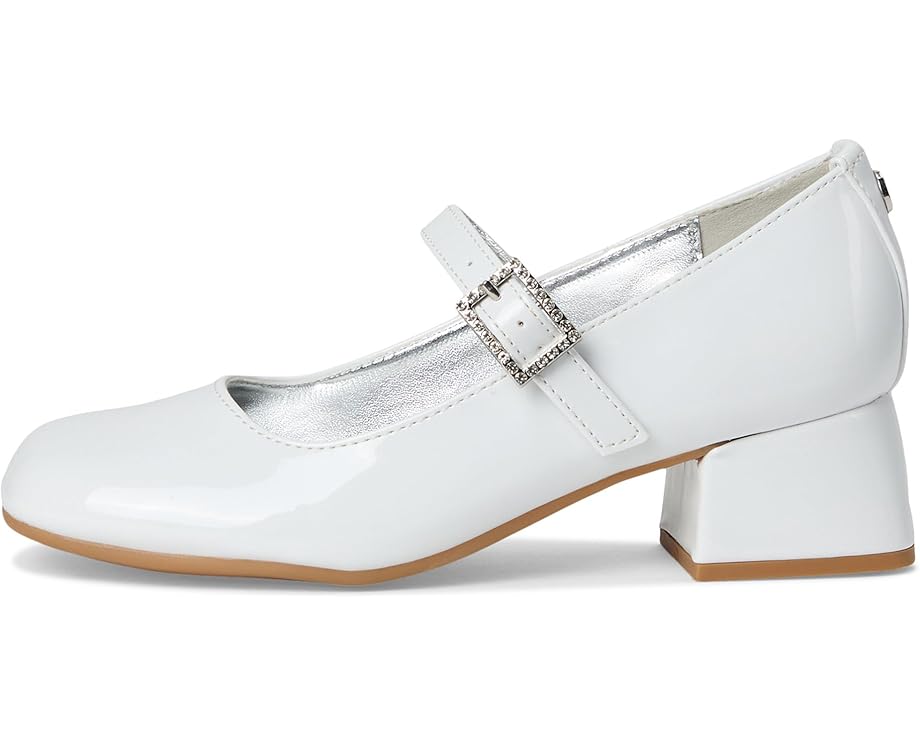 Детские туфли на каблуке Nina Kids Mila, White Patent — фото 4