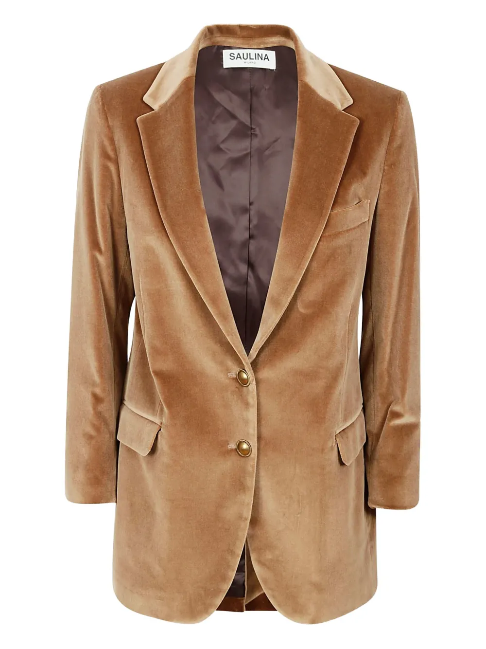

Бархатный пиджак Antonia Saulina, коричневый