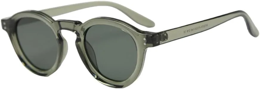 

Поляризованные солнцезащитные очки в стиле ретро для женщин, круглые солнцезащитные очки для мужчин, защита от УФ-излучения UV400 VFDHN, Green
