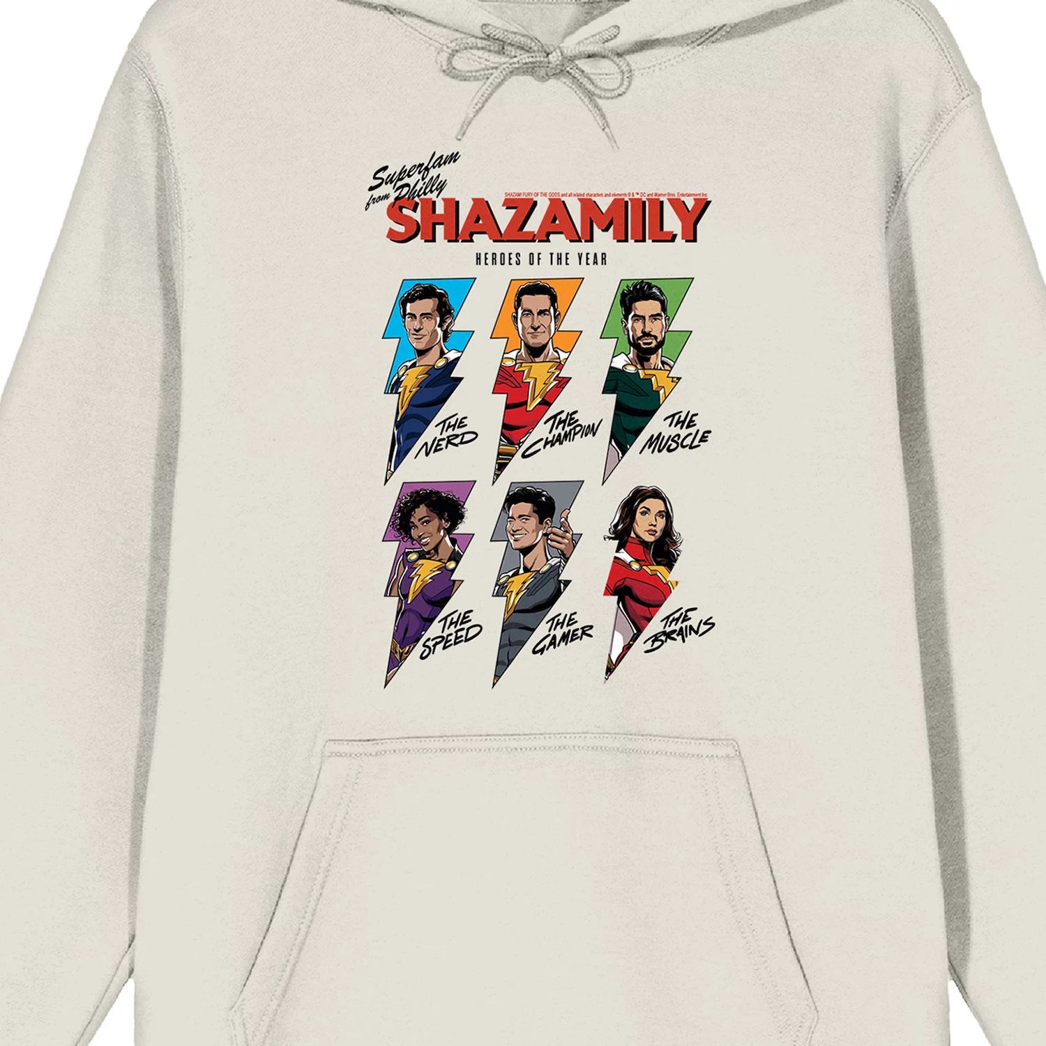 

Мужская толстовка с рисунком DC Comics Shazam 2 Fury Of The Gods The Shazamily Licensed Character