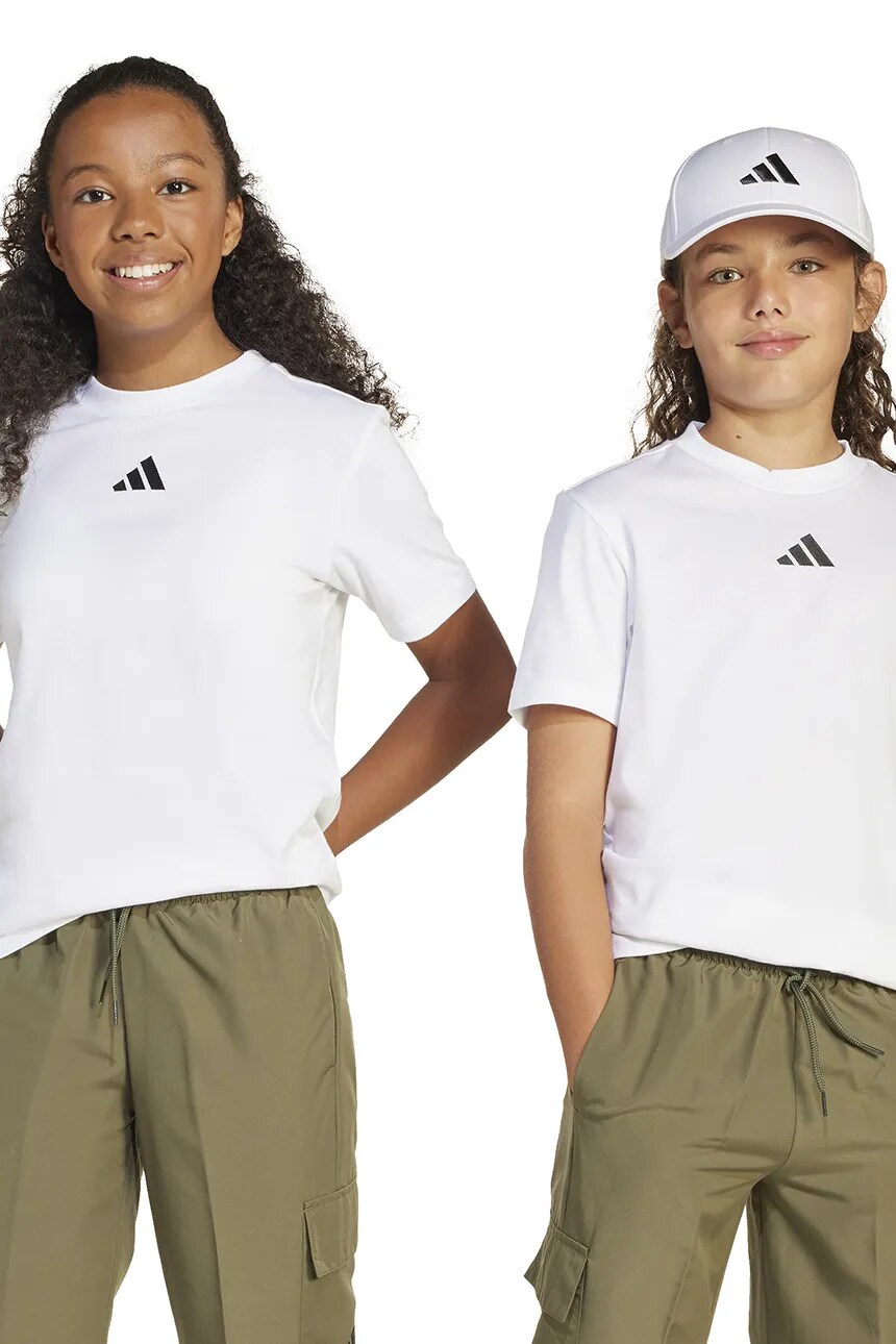 

Футболка детская хлопковая Adidas, белый
