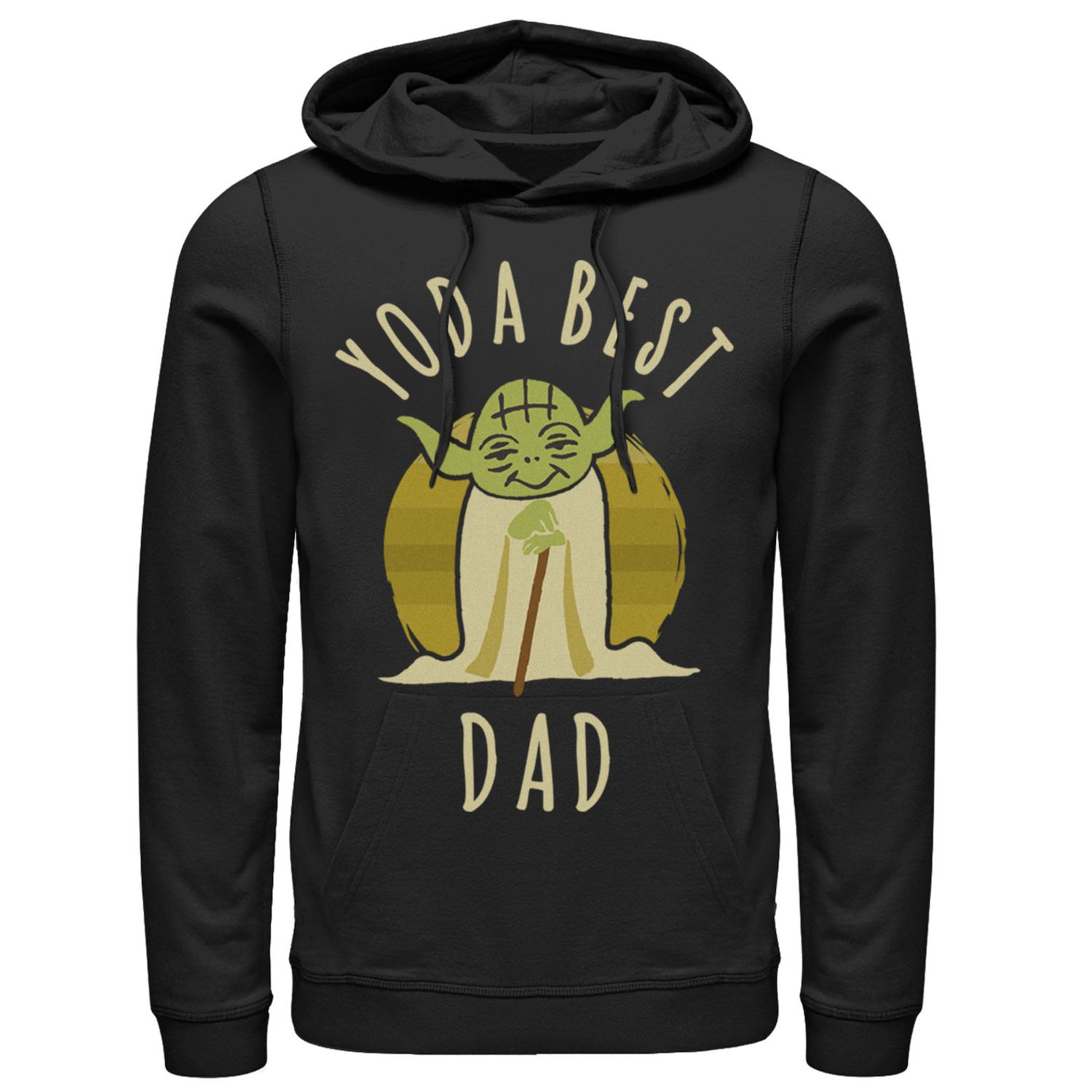 

Мужская толстовка с капюшоном Yoda Best Dad из мультфильма «Звездные войны Йода» Licensed Character