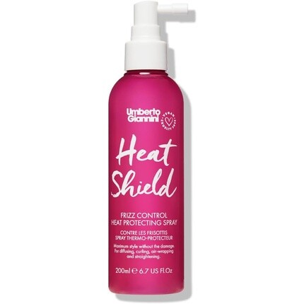 

Umberto Giannini Heat Shield, защищающий от жары спрей для всех типов волос, 200 мл, веганский и без тестирования на животных