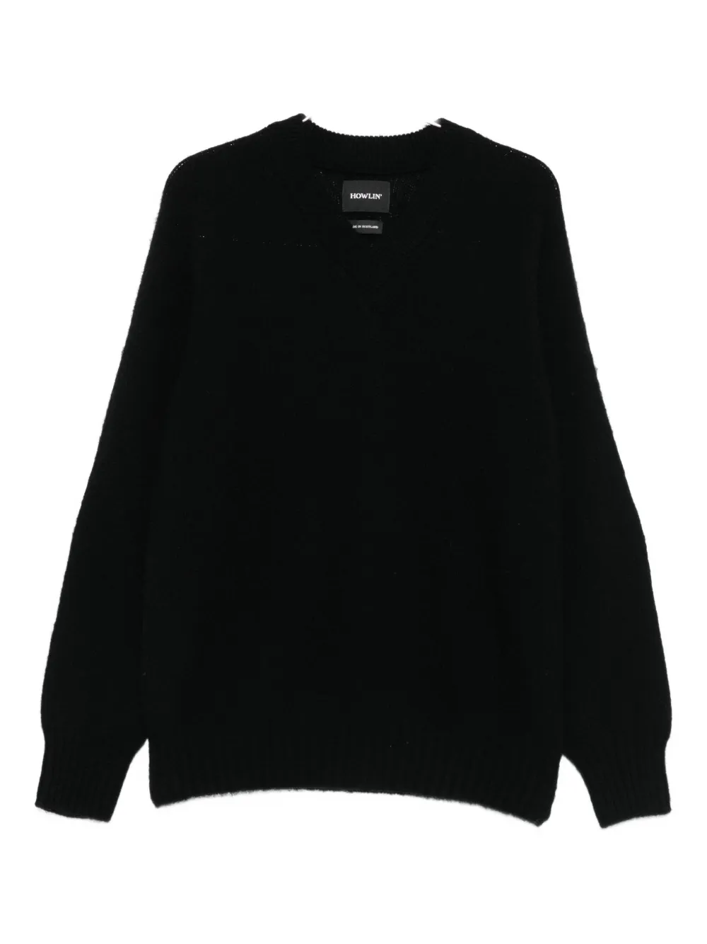 

Шерстяной свитер с V-образным вырезом Howlin', черный