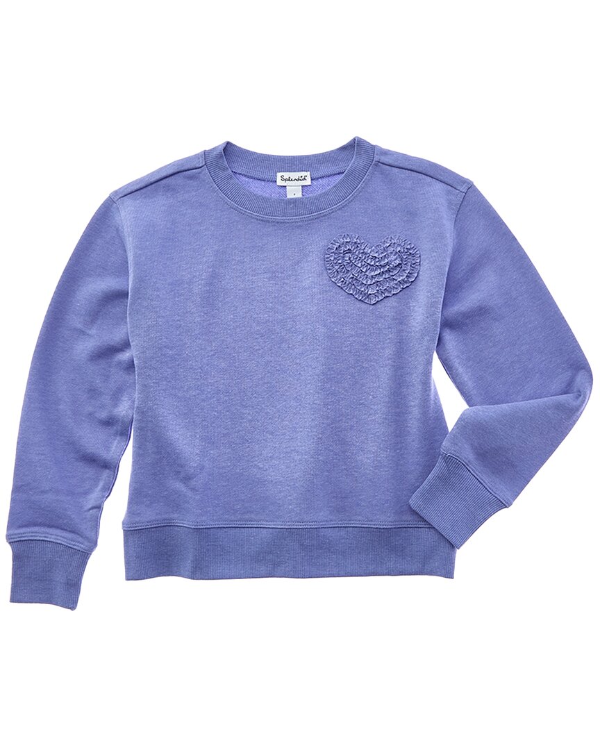 

Великолепная толстовка с оборками в виде сердец Splendid, фиолетовый