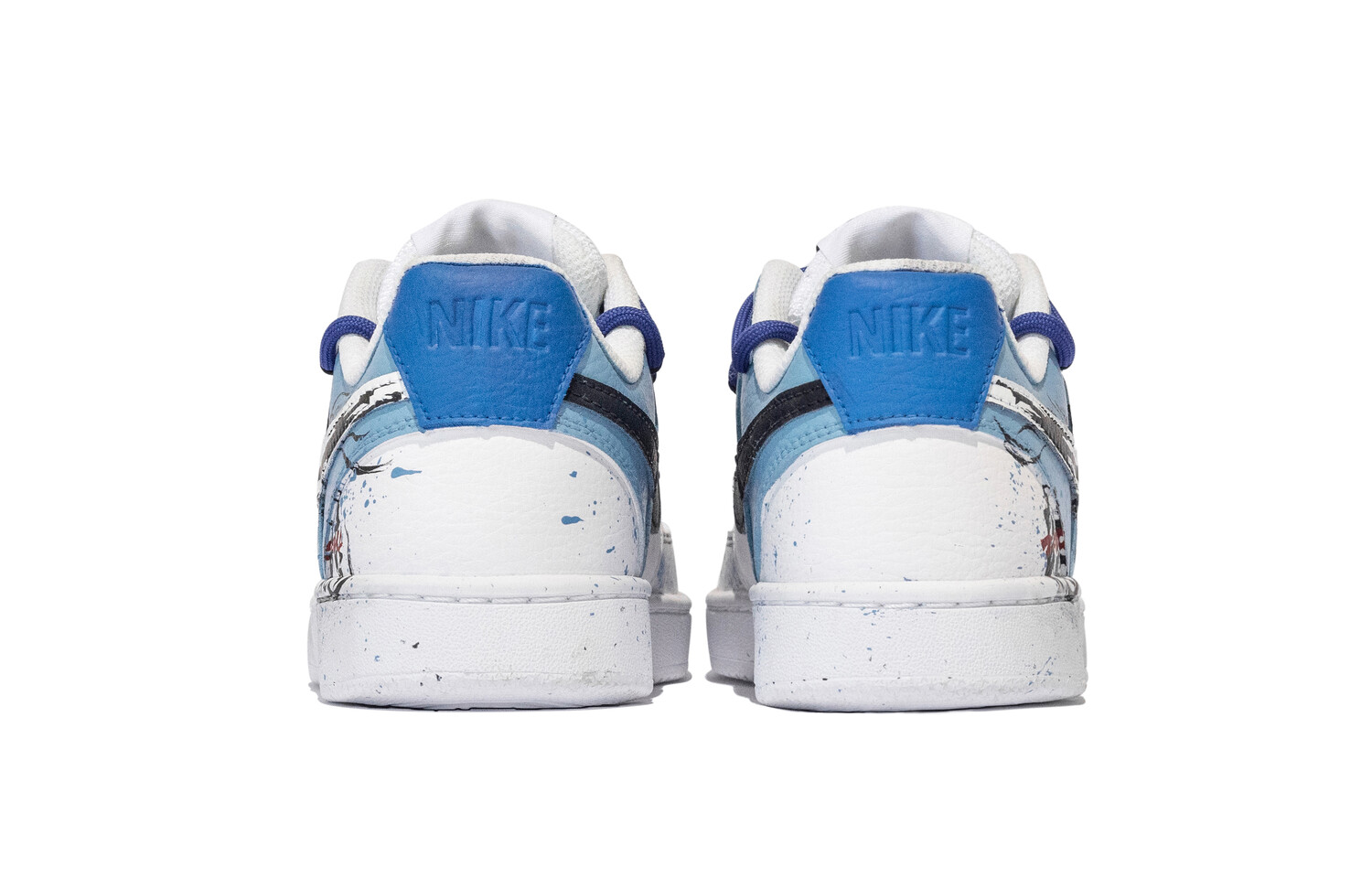 

Кроссовки Nike Court Vision 1 Skateboarding Shoes Men Low-top Blue/black/white, цвет The dragon stinged