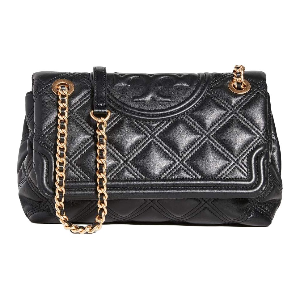 

Сумка Fleming Sheepskin через плечо, кросс-боди женская черная TORY BURCH