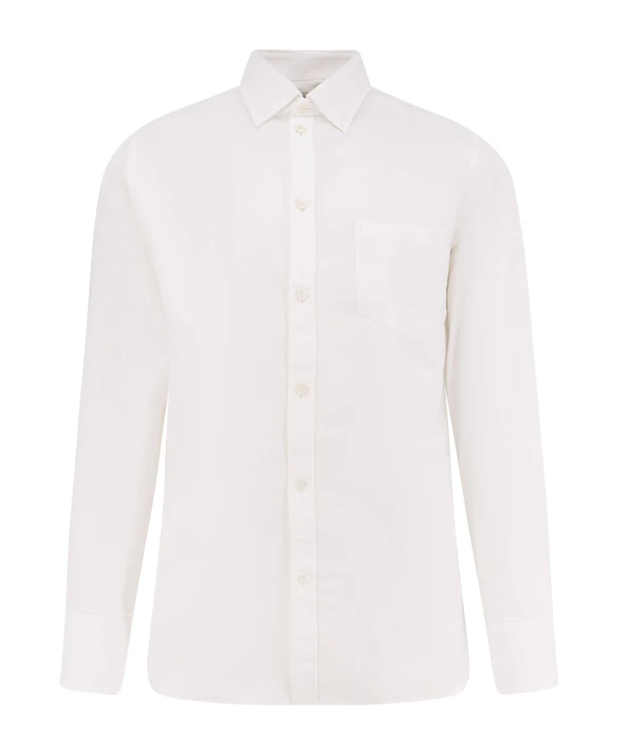 

Классическая белая рубашка с металлическими звездами Golden Goose, белый