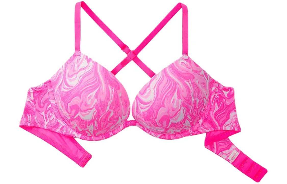 Victoria's Secret Бюстгальтер женский розовый тай-дай