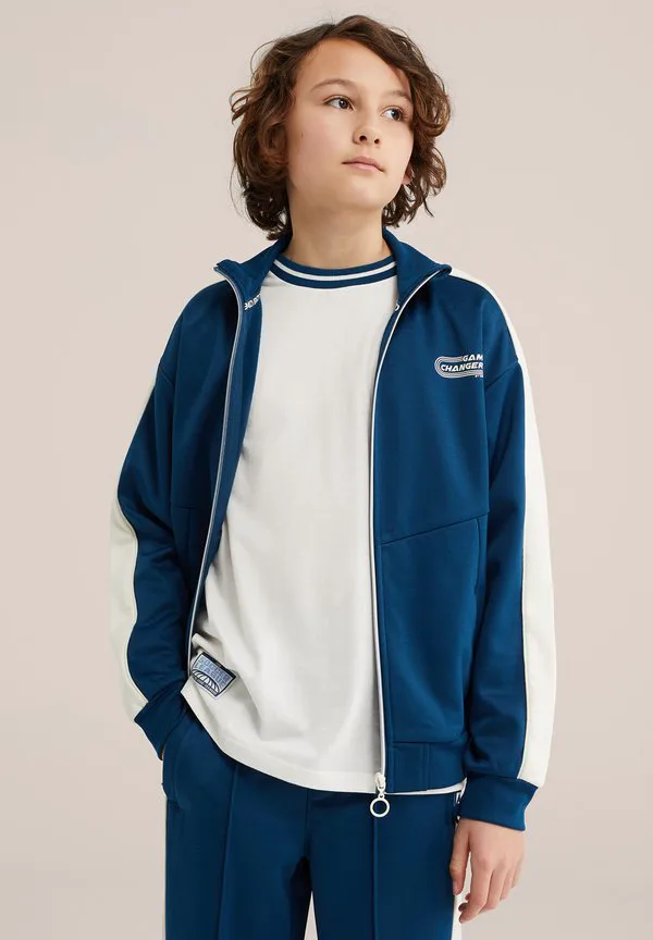 Плохая толстовка на молнии We Fashion, Indigo — фото 2