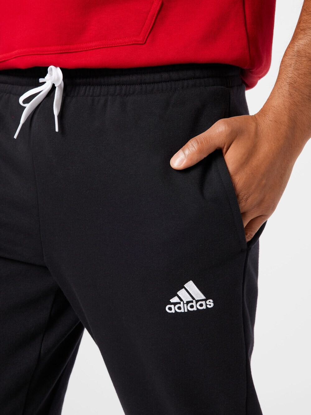Зауженные тренировочные брюки Adidas Entrada 22, черный — фото 3