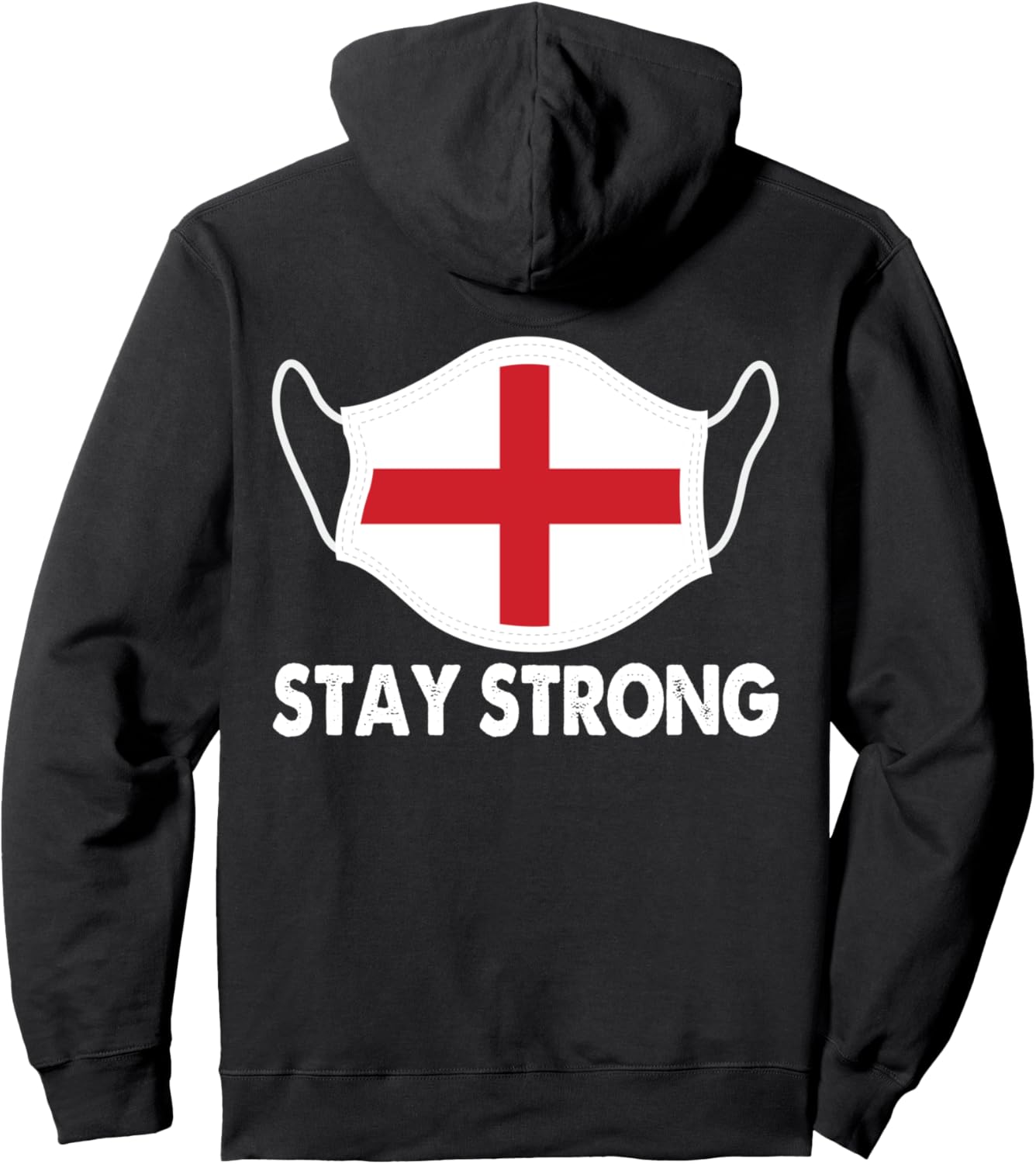 

Толстовка с надписью «Флаг Англии остается неизменным» - подарок из Великобритании English National Pride Flag Face Mask Gift, черный