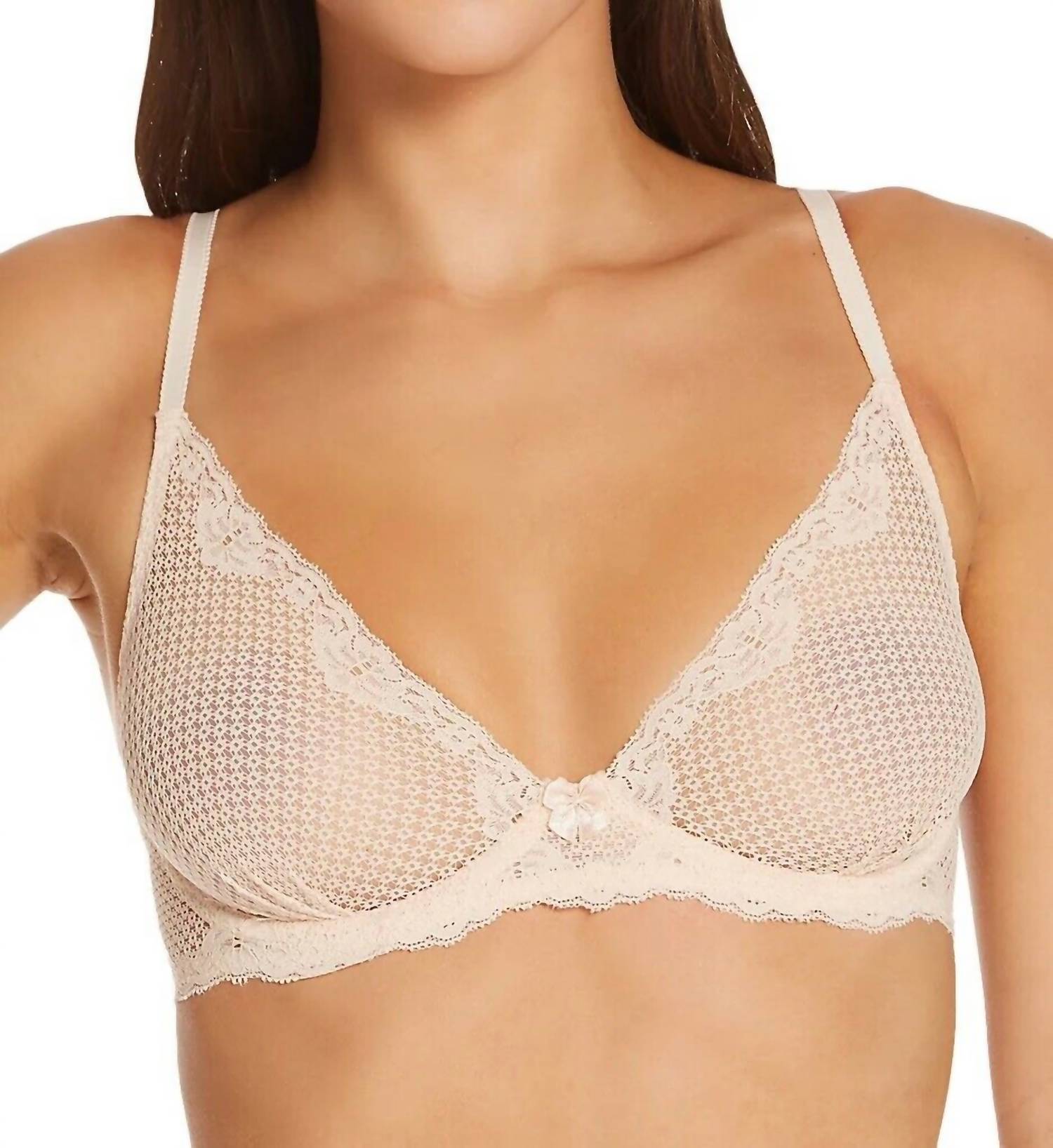

Бюстгальтер Alice Lace Plunge бежевого цвета Timpa Lingerie