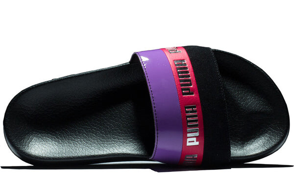 Тапочки damen sandale leadcat remix slide black/purple Puma, черный — фото 4
