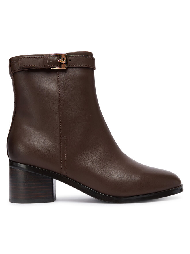 Ботильоны Th Buckle Riding Mid Heel Bootie FW0FW08859 Tommy Hilfiger, коричневый