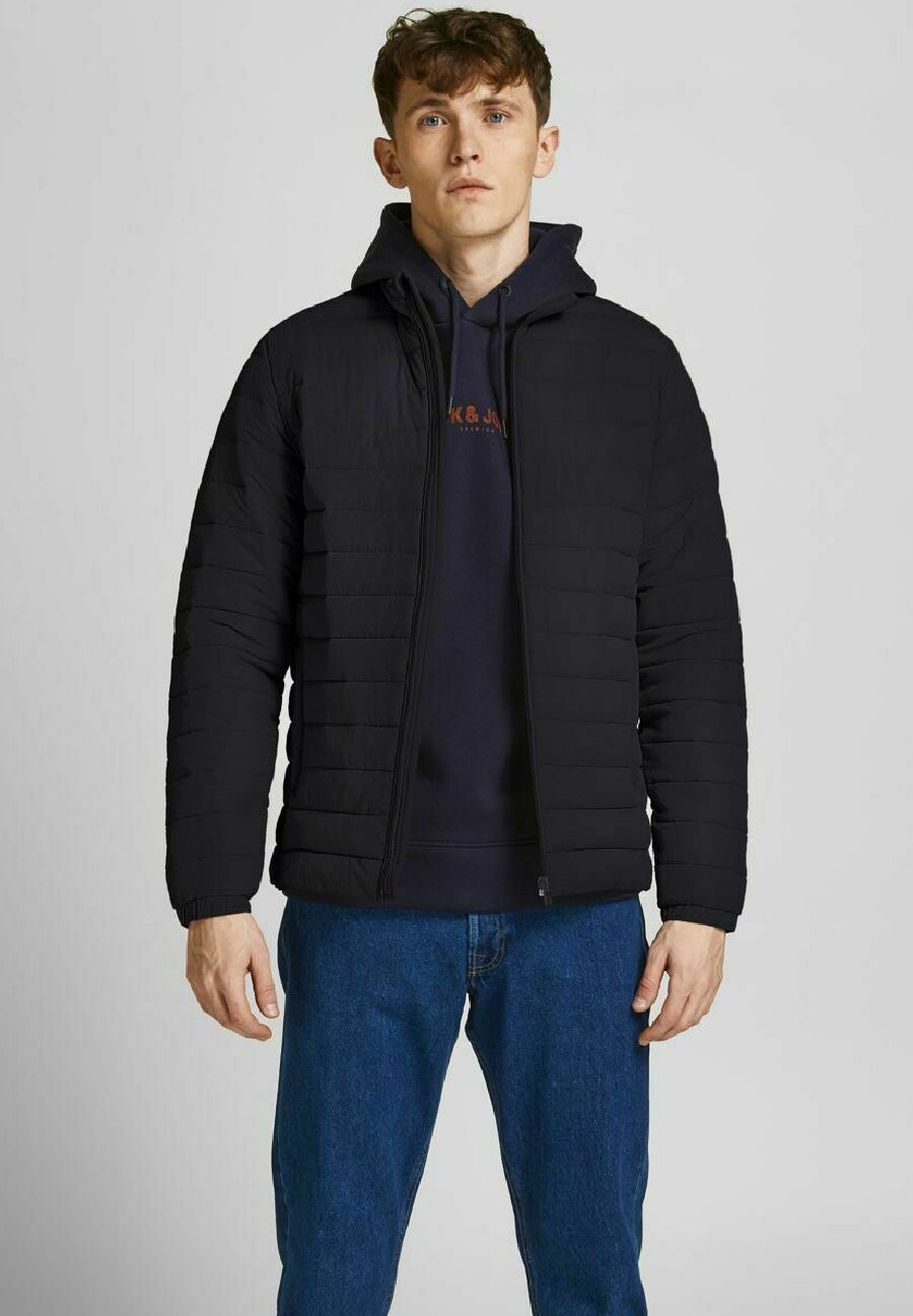 

Куртка межсезонная Jack & Jones, черная, Черный, Куртка межсезонная Jack & Jones, черная